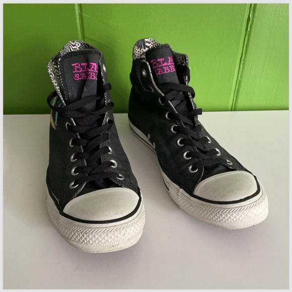 Converse X Black Sabbath Paranoid ozzy HI TOP shoes sneakers chuck Mens size 10 main image 4